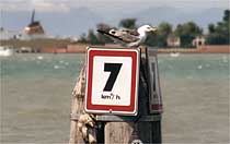 Nautical 7 km/h sign